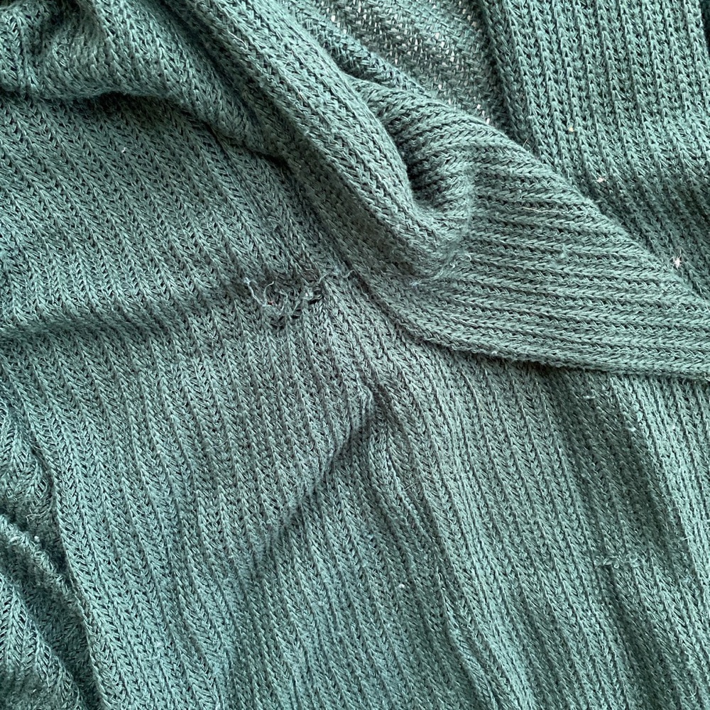 UO Ecote Green Wrap Sweater - Picture 4 of 4